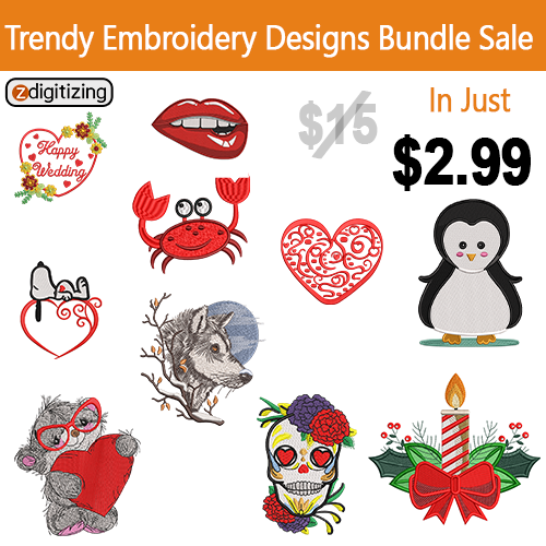 Trendy Embroidery Design Bundle 10