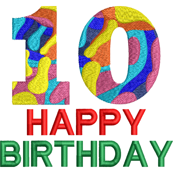 10th Birthday Design