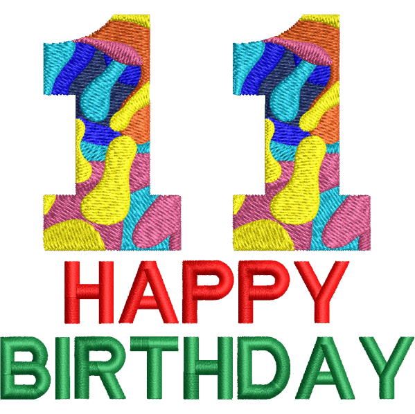 11th Birthday Design