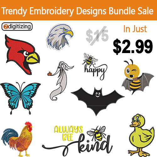 Trendy Embroidery Design Bundle 12