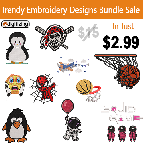 Trendy Embroidery Design Bundle 14