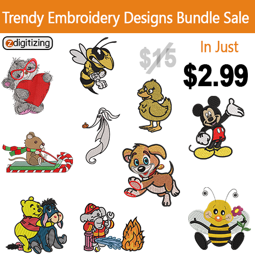 Trendy Embroidery Design Bundle 15