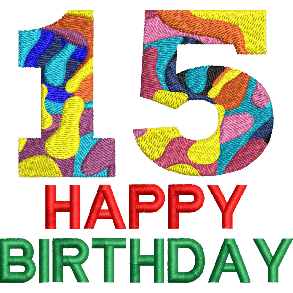 15th Birthday Design
