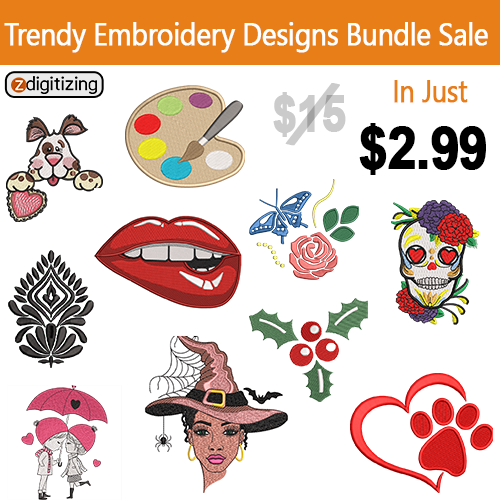 Trendy Embroidery Design Bundle 16