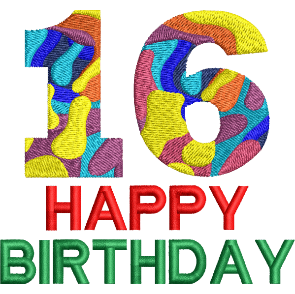 16th Birthday Design