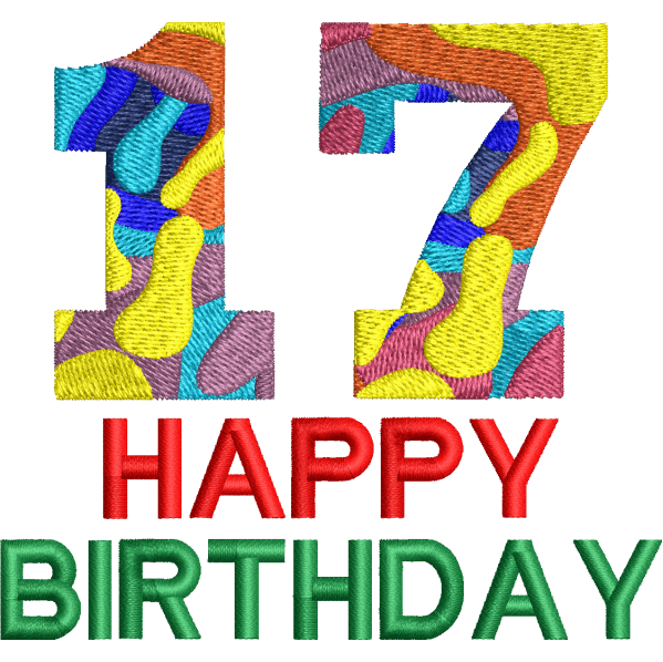 17th Birthday Design