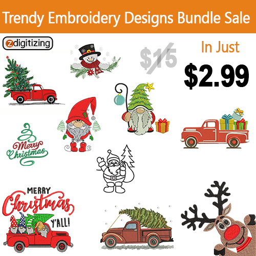 Trendy Embroidery Design Bundle 19