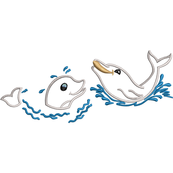 2 Fish Playing Design