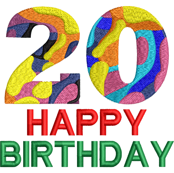 20th Birthday Design