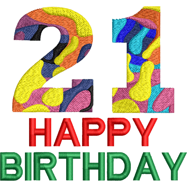 21st Birthday Design