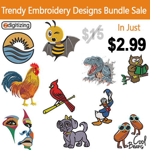 Trendy Embroidery Design Bundle 25