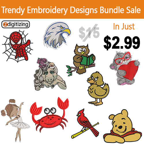 Trendy Embroidery Design Bundle 29