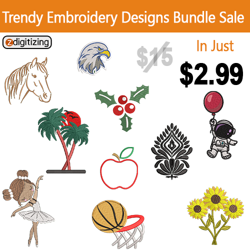 Trendy Embroidery Design Bundle 2