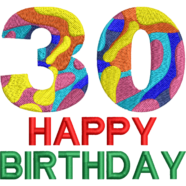 30th Birthday Design