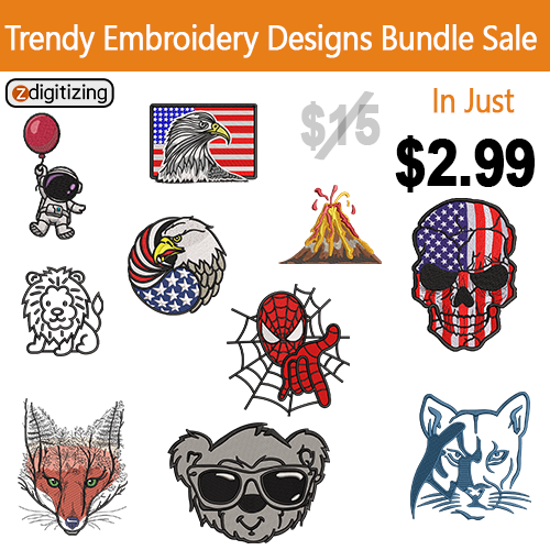 stylish bundle embroidery design