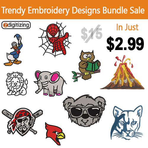 cool bundle embroidery design