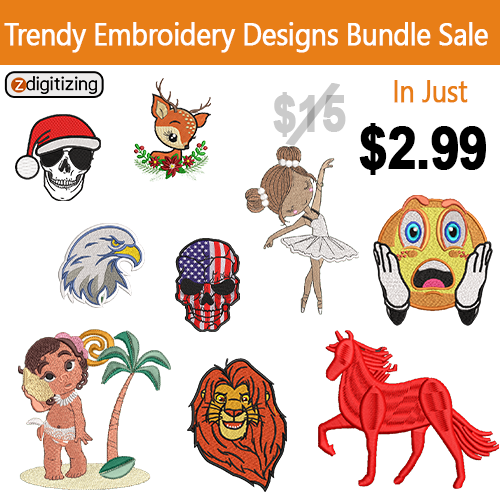 Trendy Embroidery Design Bundle 3