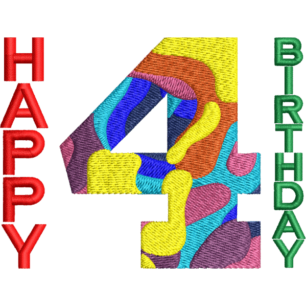 4th Birthday Design