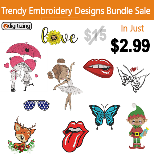 Trendy Embroidery Design Bundle 4