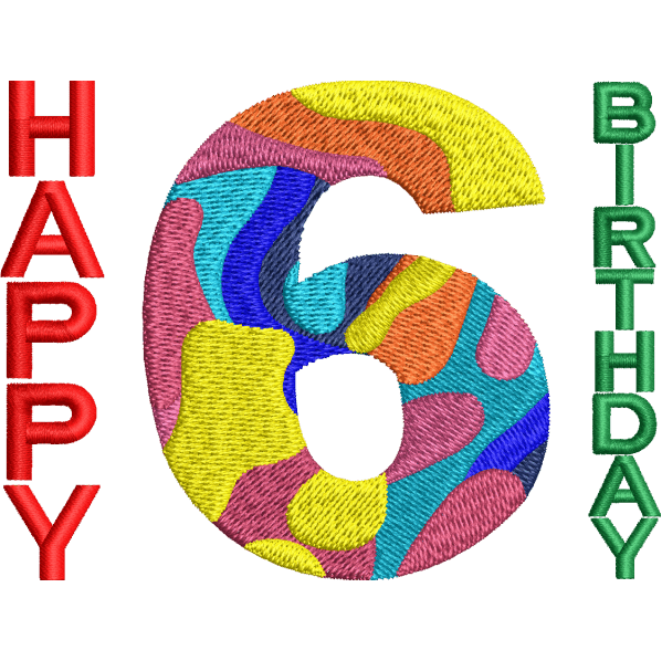6th Birthday Design