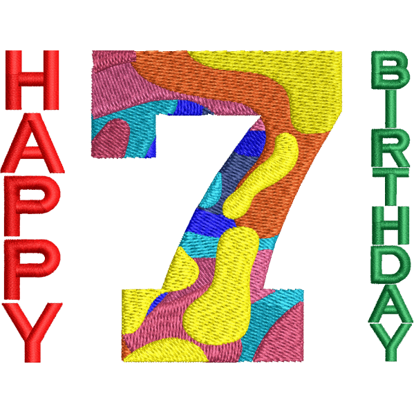 7th Birthday Design