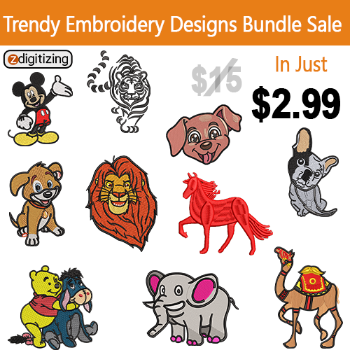 Trendy Embroidery Design Bundle 8
