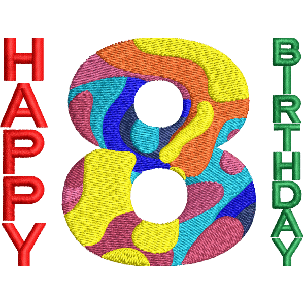 8th Birthday Design