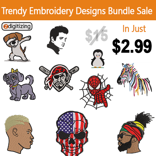 Trendy Embroidery Design Bundle 9