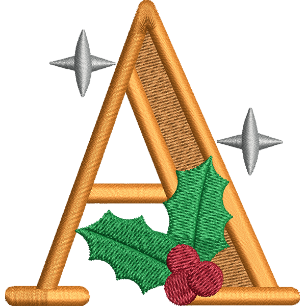 A Letter Embroidery Design