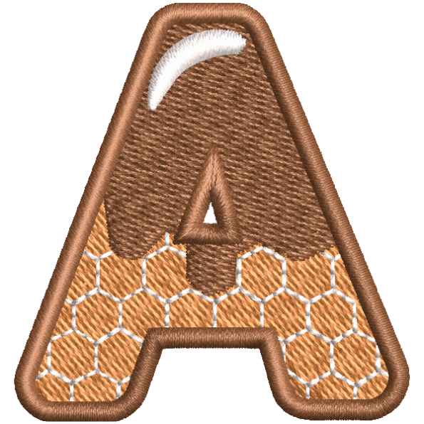 Brown Alphabet A