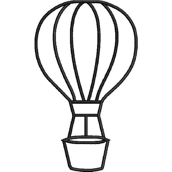 Air Balloon Outline Design