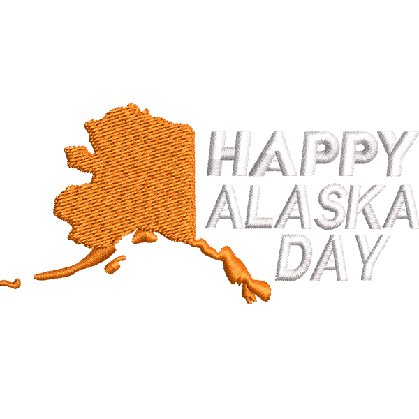Happy Alaska Day Letter Design