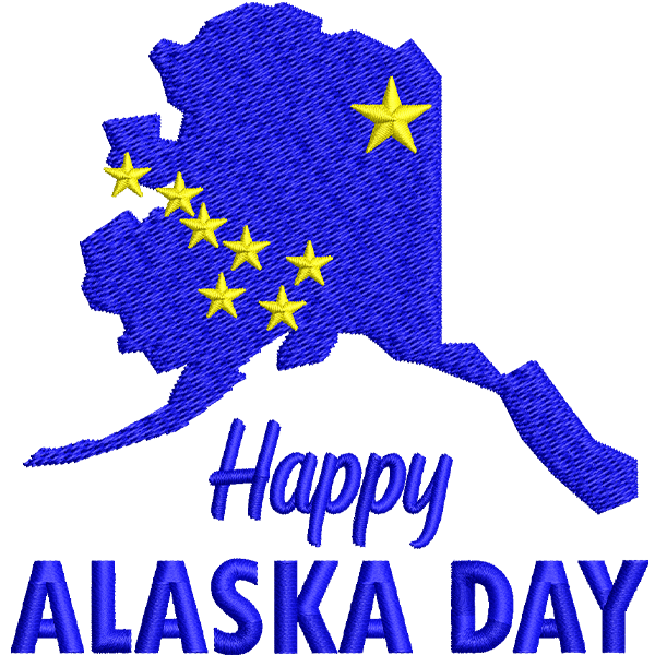 Alaska Day With Stars Design