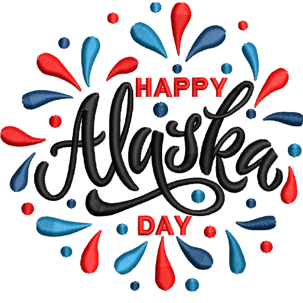Alaska Day Letter Design