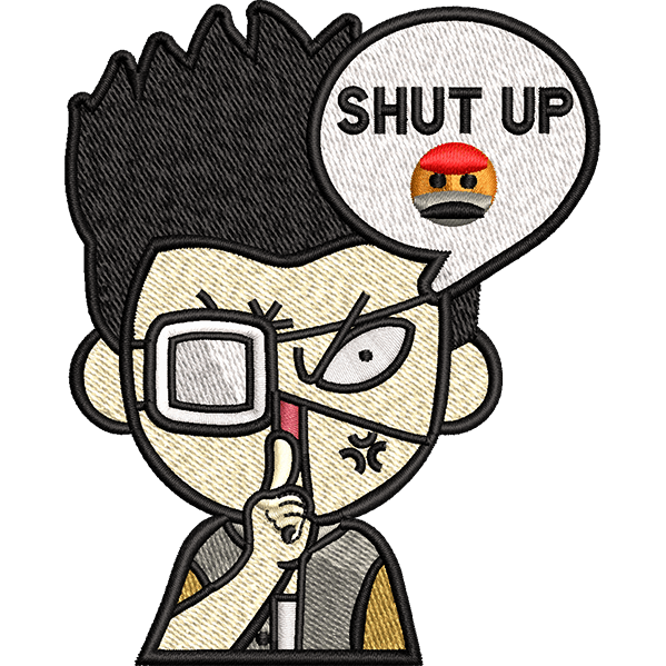 Angry Boy Shutup Design
