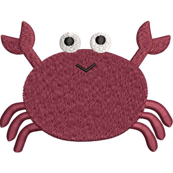 Crab Embroidery Design