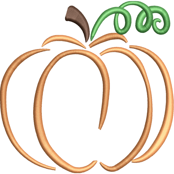 Outlined Pumpkin Design