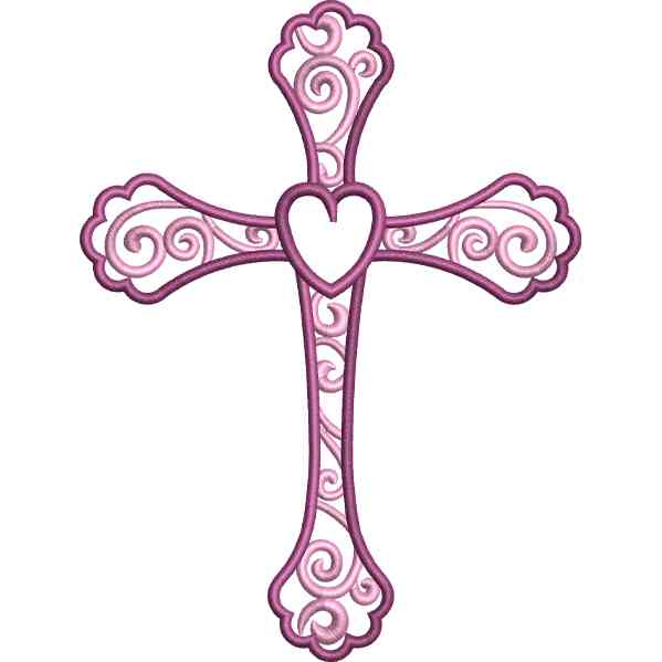 Magenta Asorted Cross Design