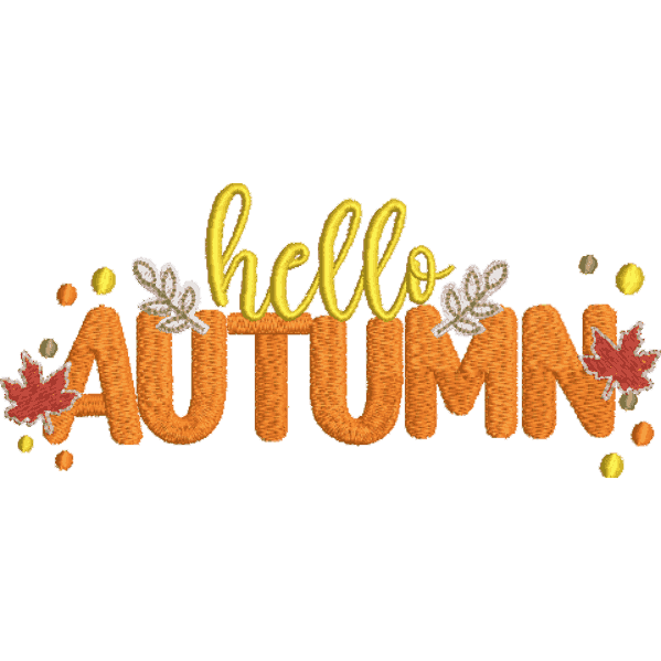 Autumn text design