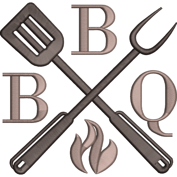 BBQ Embroidery Design
