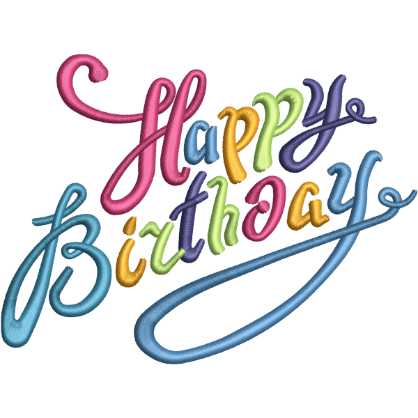Happy Birthday Multicolor Design