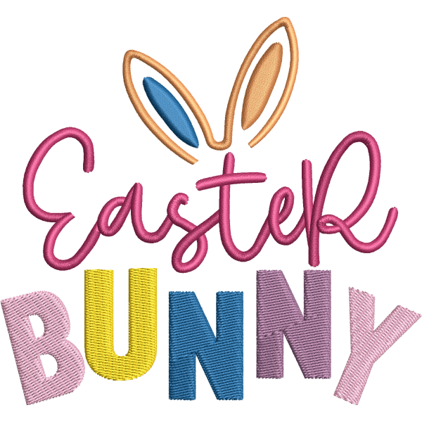 Easter Bunny Embroidery Design