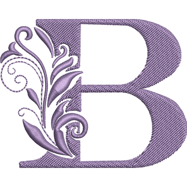 Flower Letter B Design