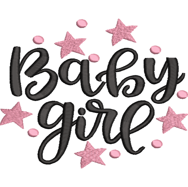 Baby Girl Text Design