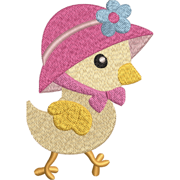 Baby Chick Embroidery Design