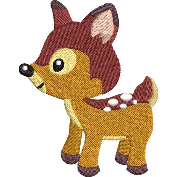 Baby Deer Embroidery Design