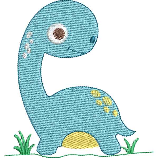 Baby Dinosaur Embroidery Design