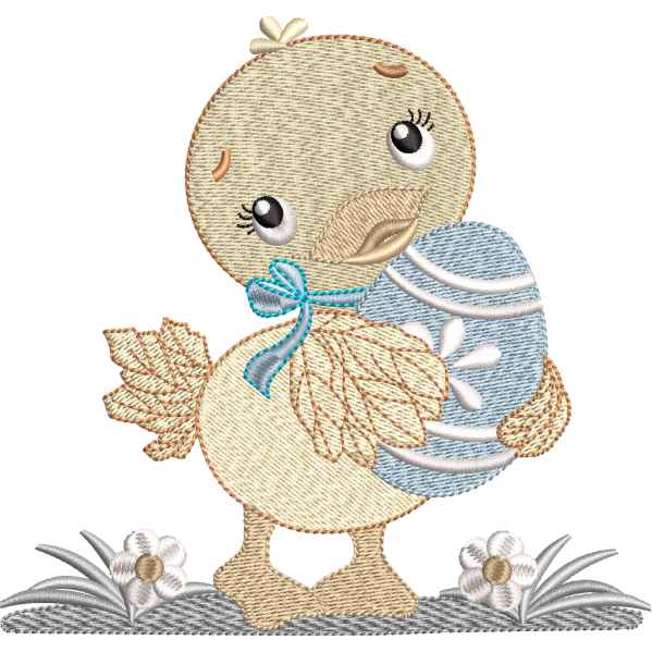 Baby Duck With Egg Design