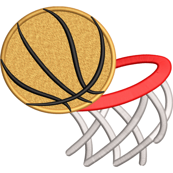 basketball embroidery design