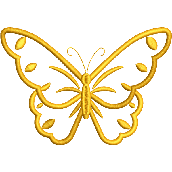 Golden Butterfly Design